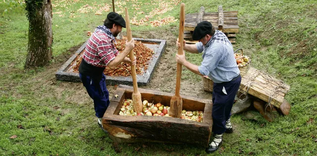 Cultura de la Sidra vasca  en el Museo Sagardoetxea